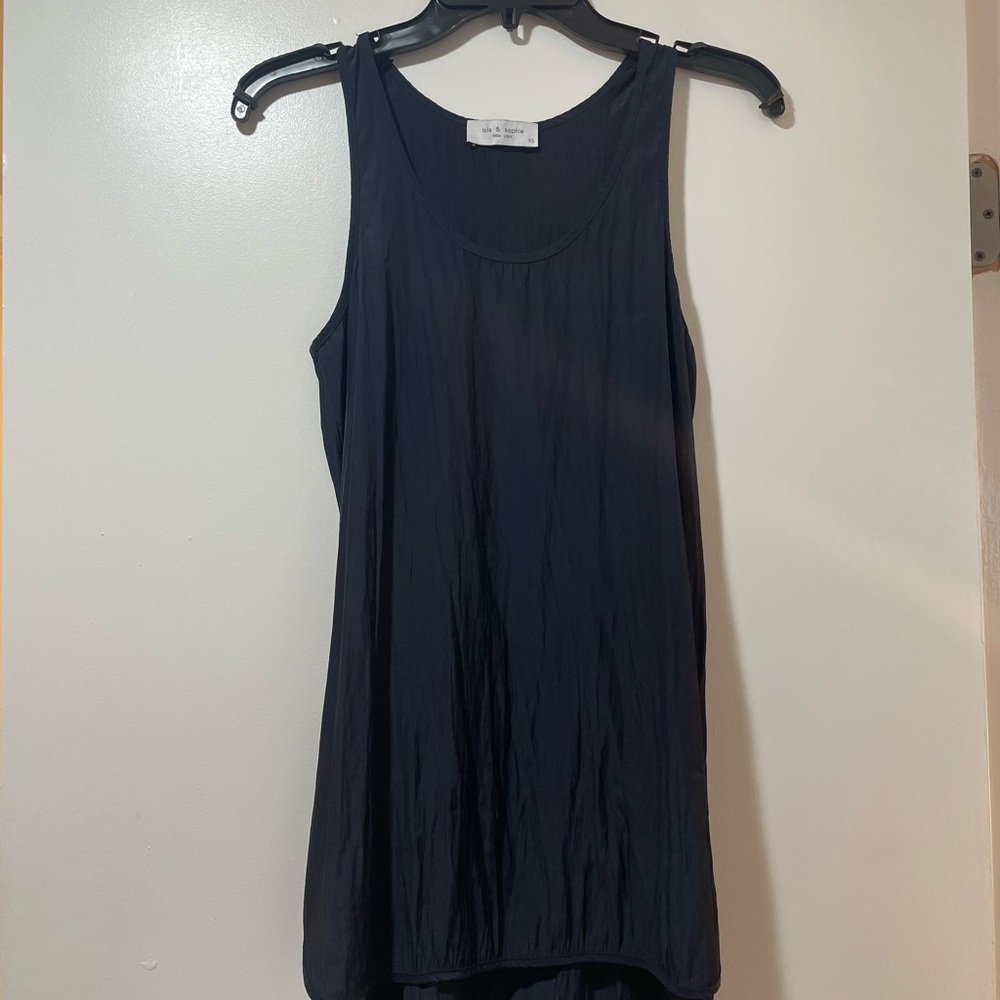Elegant Navy Sleeveless Top
